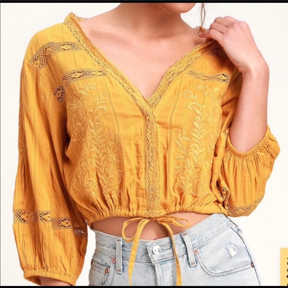 Free People Lace Top